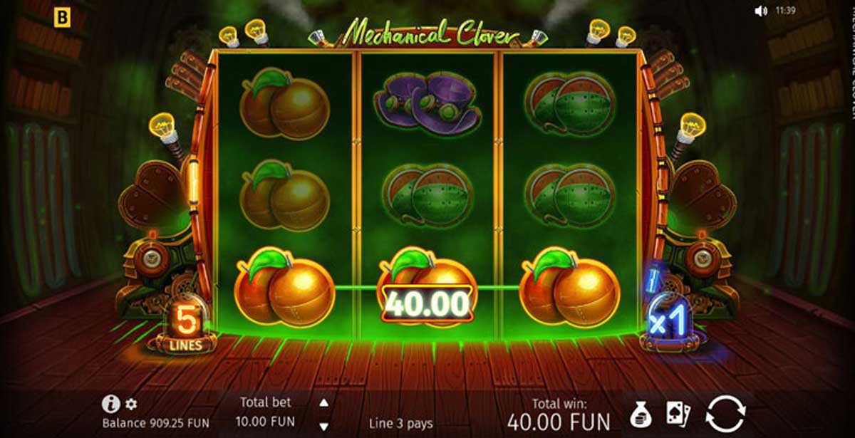 Mechanical Clover slot machine game